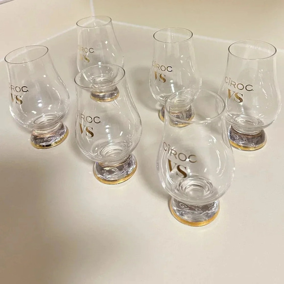 Ciroc VS glasses  set of  6 Brandy/cognac - Picture 2 of 5
